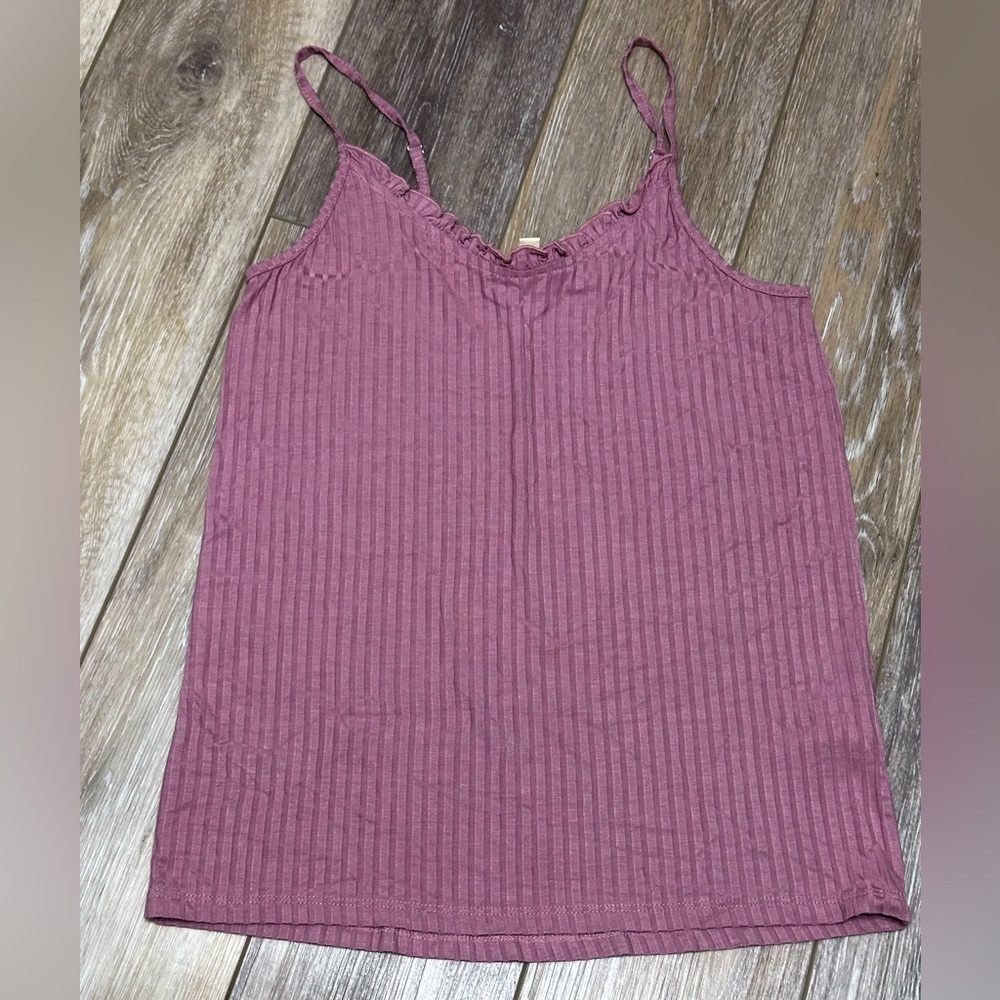 #9) hem & thread rose pink spaghetti top. Like new condition.